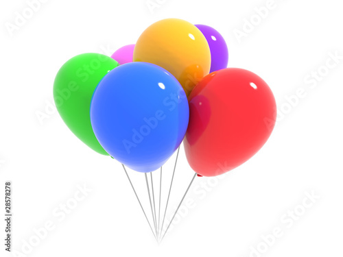 balloons of different colors