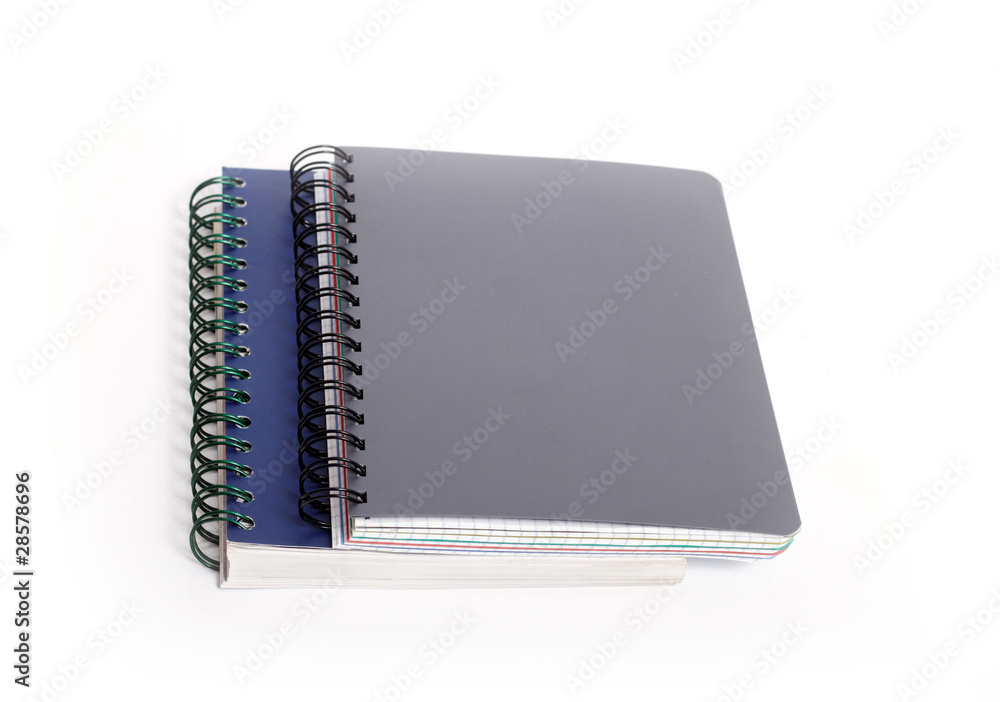 Two notebooks. Two notebooks.