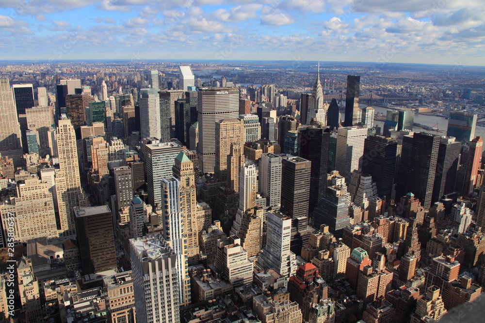 Fototapeta premium New York, Blick vom Empire State Building