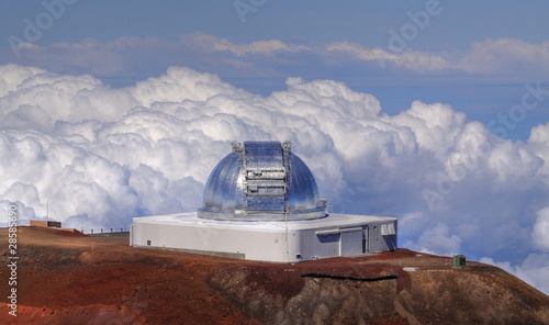Teleskop (IRTF) auf dem Mauna Kea (Big Island, Hawaii)