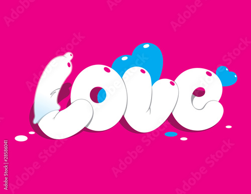 Lettering LOVE. For themes like love, valentine's day, holidays.