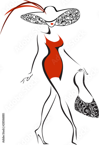 Woman in Red