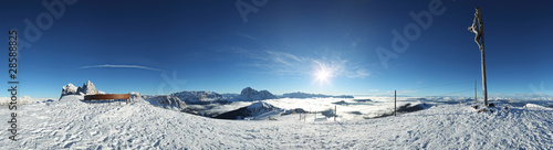 Panorama der Dolomiten Berge