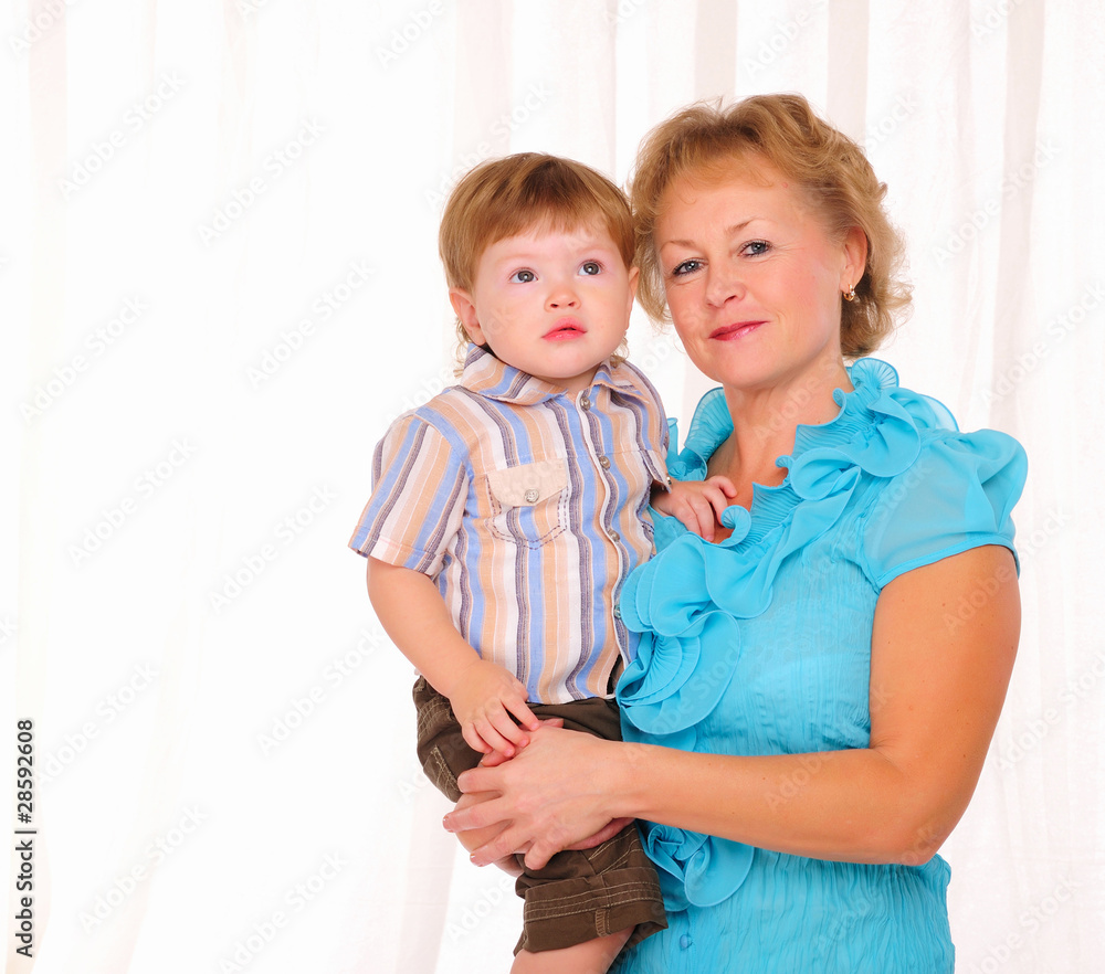 Grandmother and grandson Grandmother and grandson