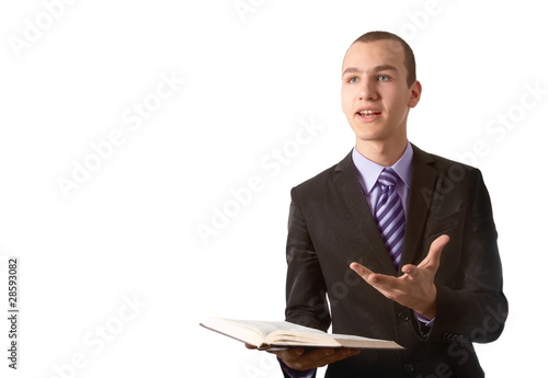 Young man preach the Gospel
