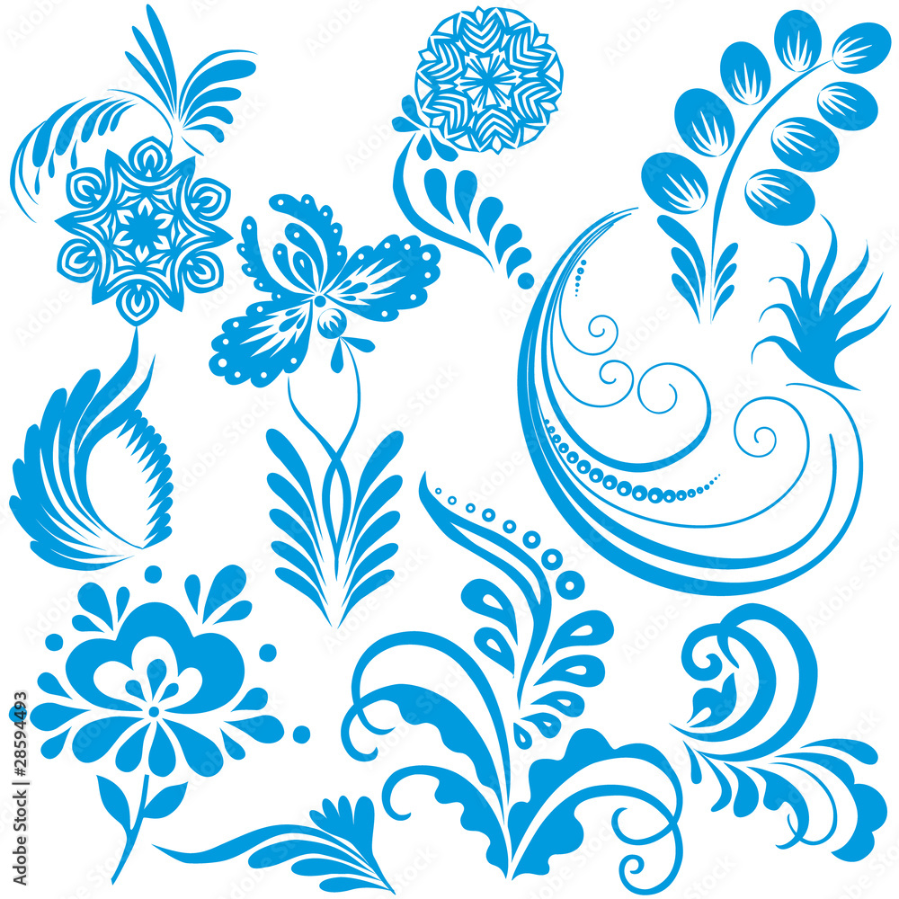 Vector design elements for Christmas and New Year. Vector design elements for Christmas and New Year.