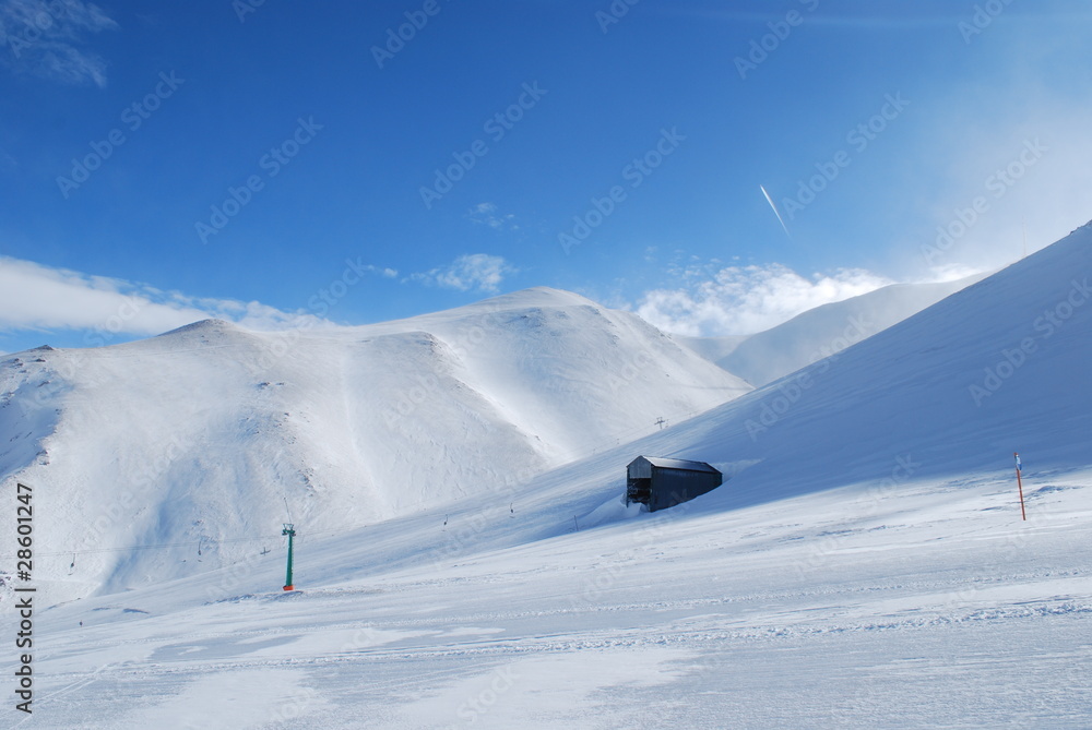 snow mountains in Turkey Palandoken Erzurum