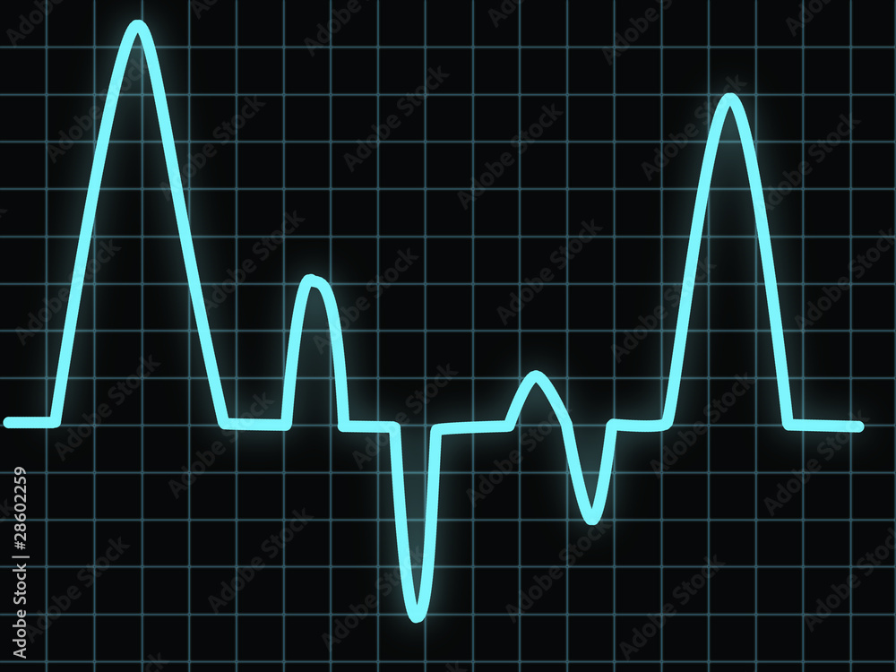 Naklejka premium Heartbeat