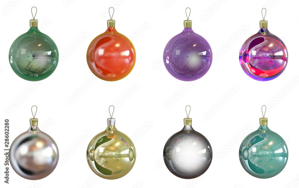 Obraz premium 8 Christmas balls