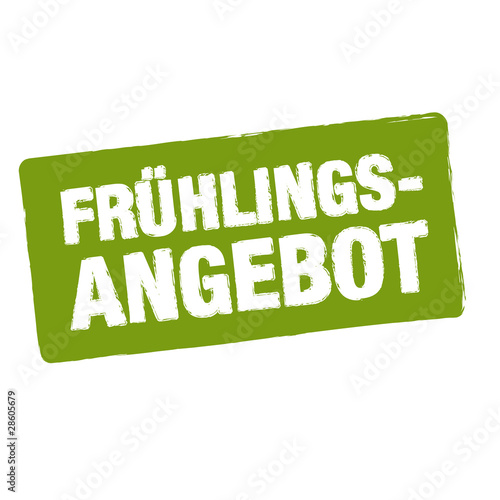 Frühlingsangebot Stempel Grün