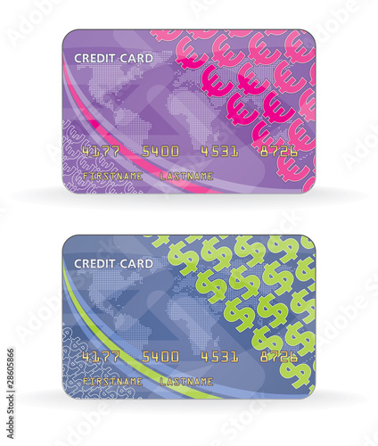 Template credit card