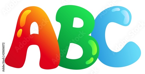 Cartoon ABC letters