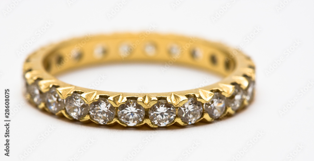 Diamond ring isolated on white Diamond ring isolated on white
