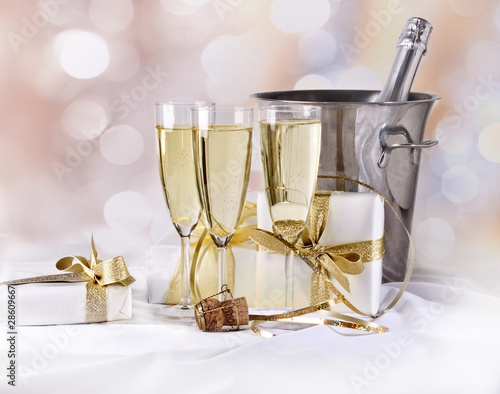 Champagne and gifts