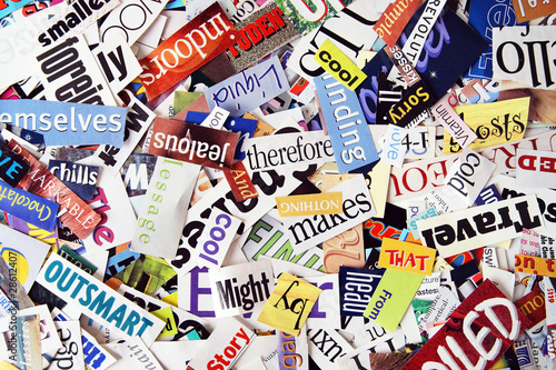 Magazine Word Background
