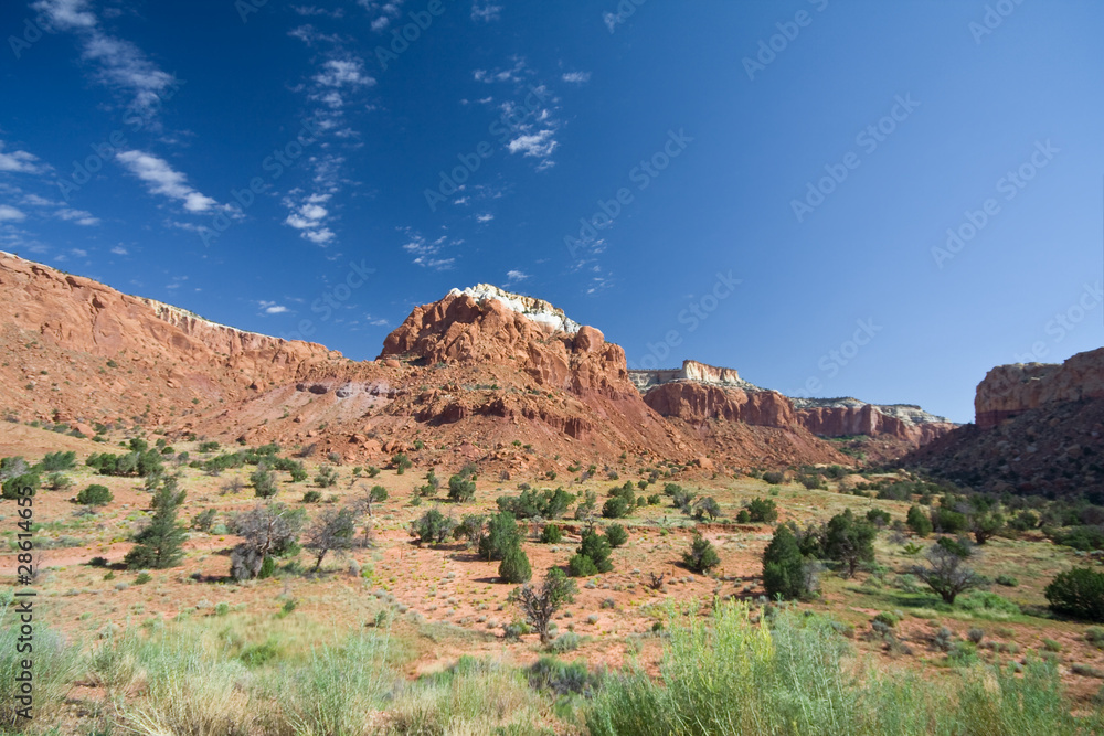 Sandstone Mesa Canyon Landscape Ghost Ranch Abiquiu New Mexico