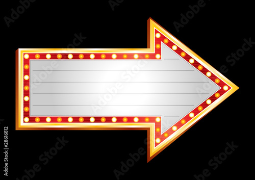 Neon showing direction