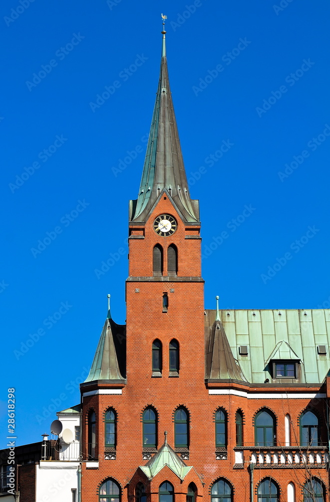 Obraz premium Gustav Adolf Kirche in Hamburg