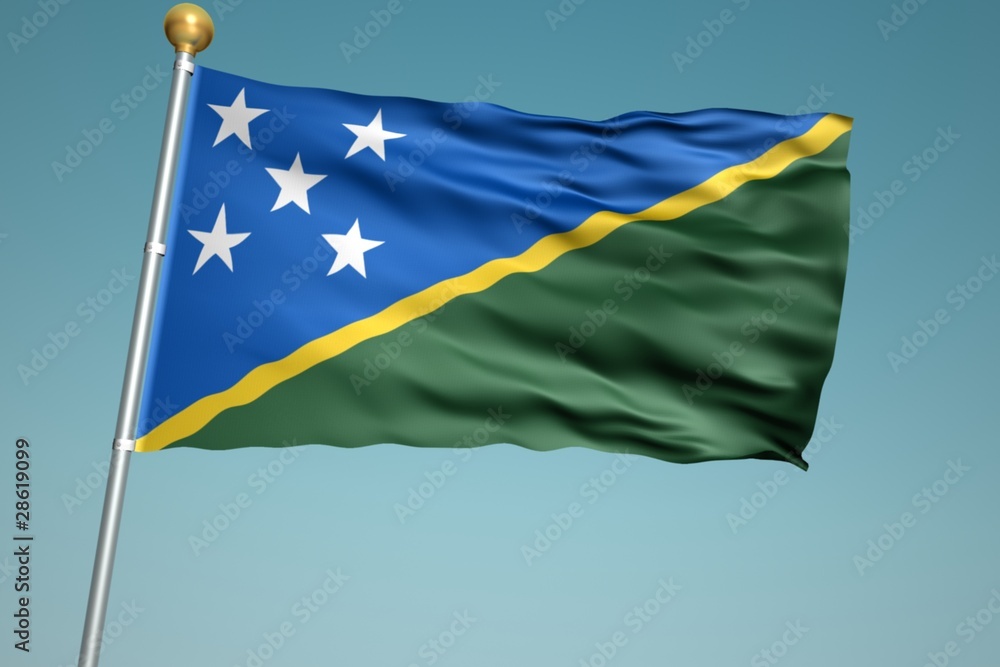 ソロモン諸島の国旗 Stock Illustration Adobe Stock