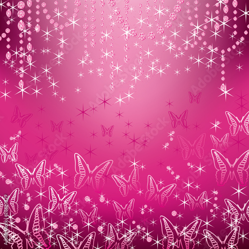 jewelry and butterfly background