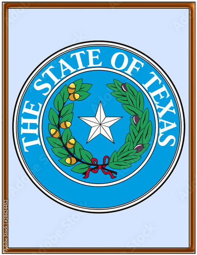 USA state texas seal emblem coat