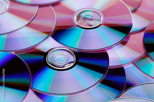 dischi cd,dvd, blu-ray photo