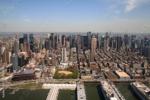 Vista aerea di New York