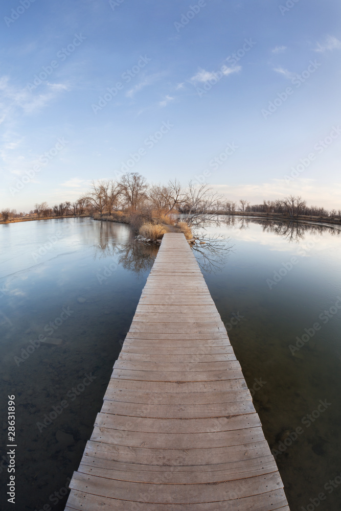 Fototapeta premium pathway through water