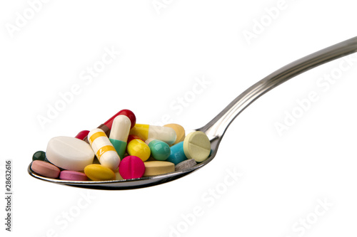 spoon full of tablets