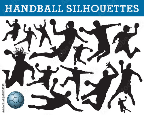Handball Silhouettes