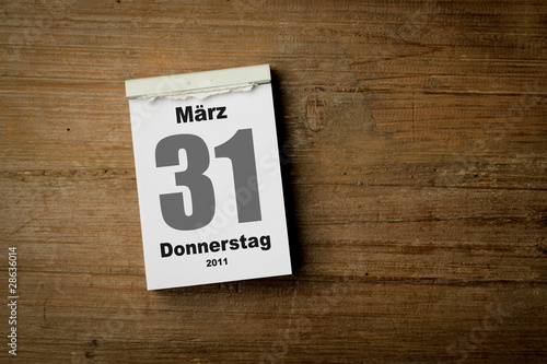 31 März