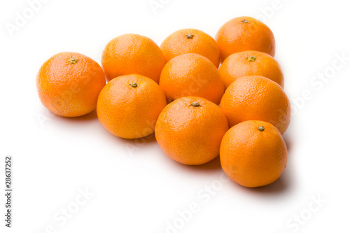 Tangerine  isolated on white