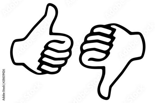 Thumb up and down