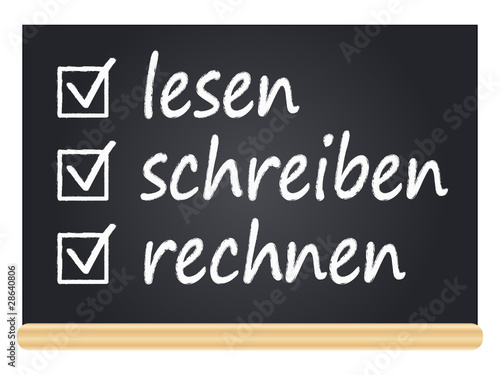 lesen, schreiben, rechnen