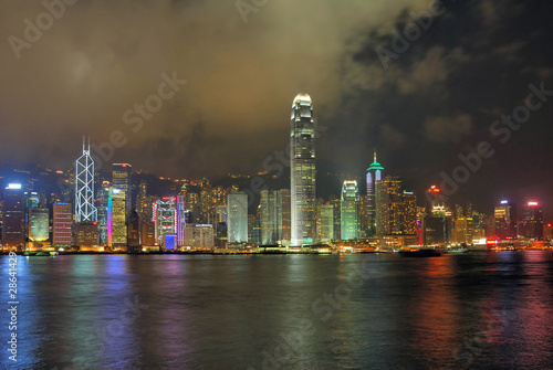 China, Hong Kong night view