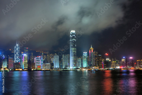 China, Hong Kong night view