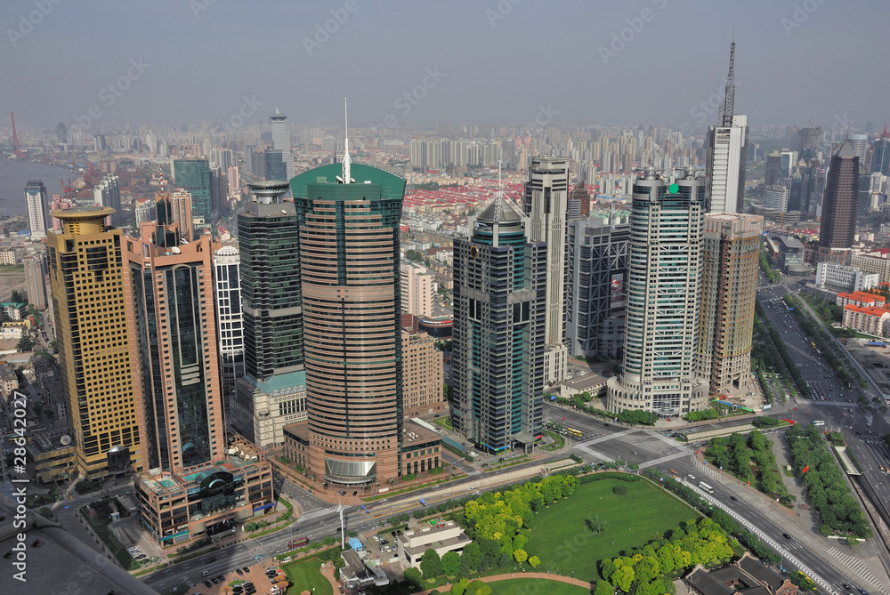 Fototapeta premium China Shanghai Pudong skyline