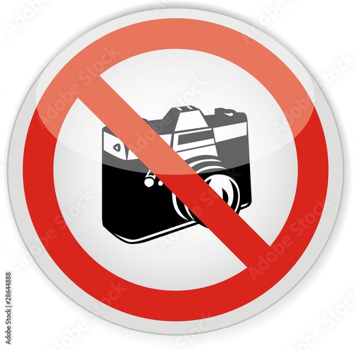 panneau interdiction de prendre des photos