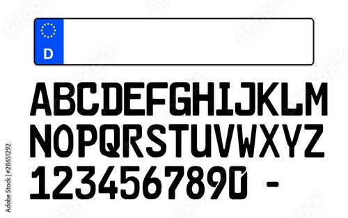 Kennzeichen Nummernschild