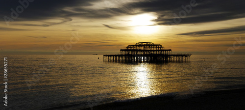 The West Pier in Brighton, UK