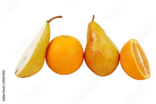 Pear and orange