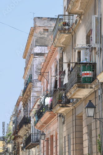 Havanna Häuserzeile im Zentrum