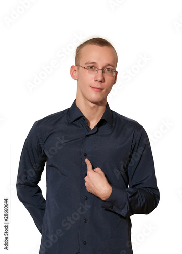 Young man in shirt