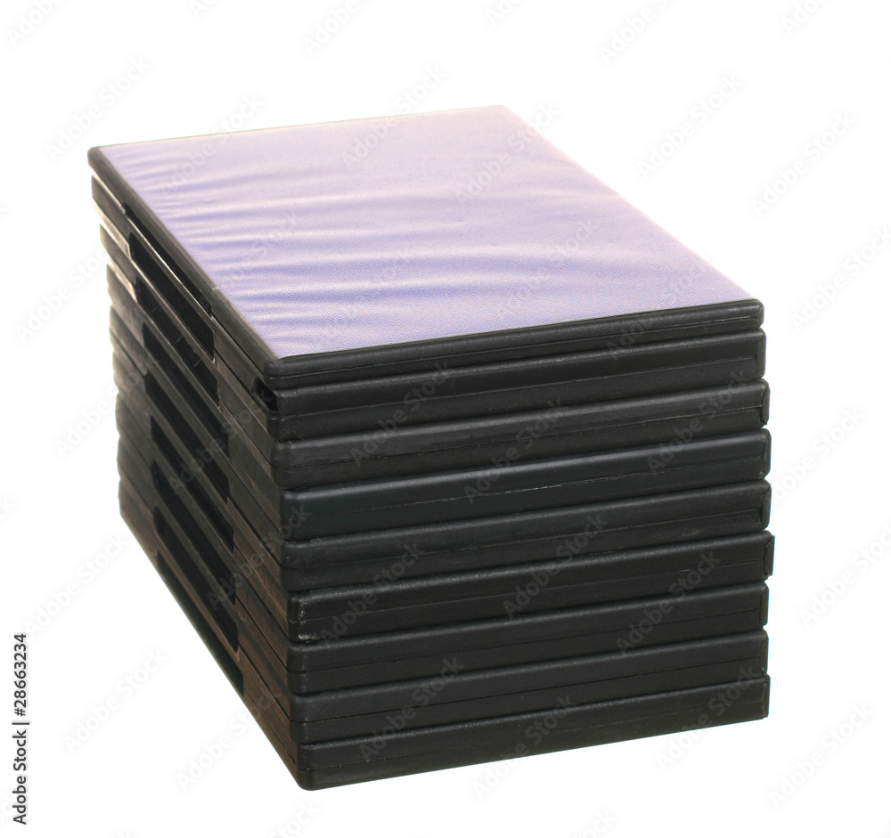 Heap of DVD isolated on the white background Heap of DVD isolated on the white background