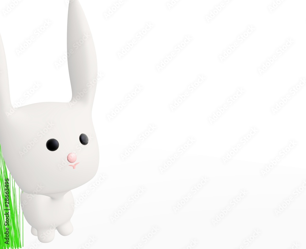 Obraz premium Osterhase im Ostergras