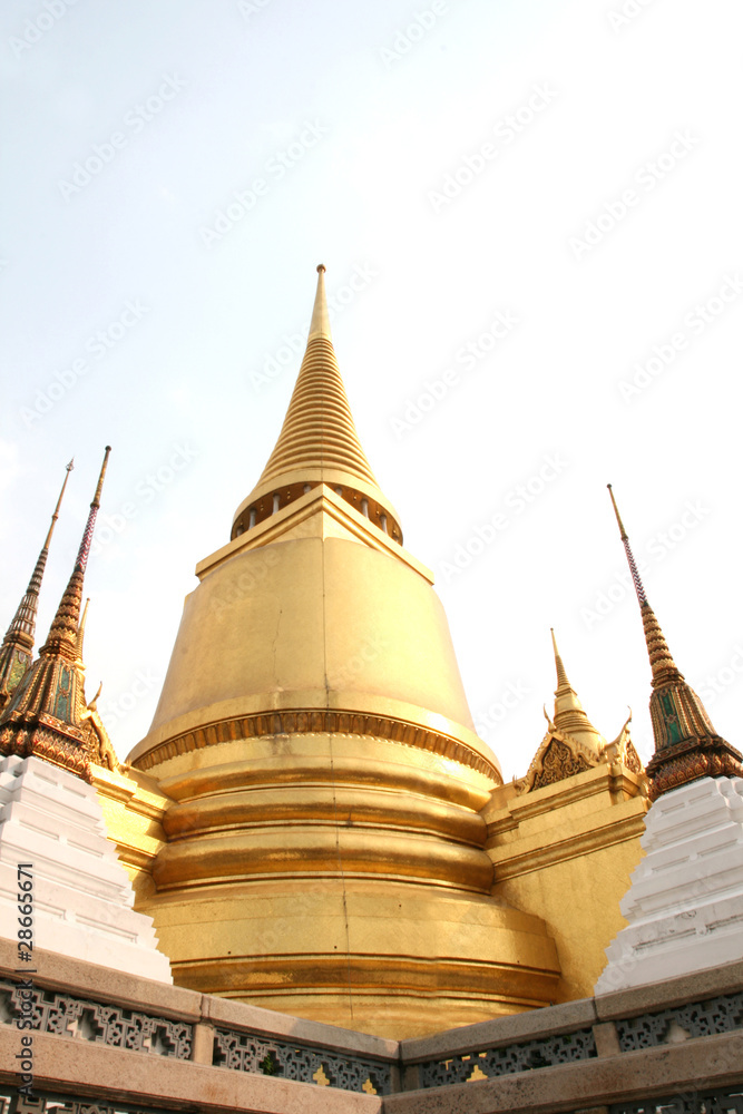 A  temple in bangkok  of  thailand watprakeaw.