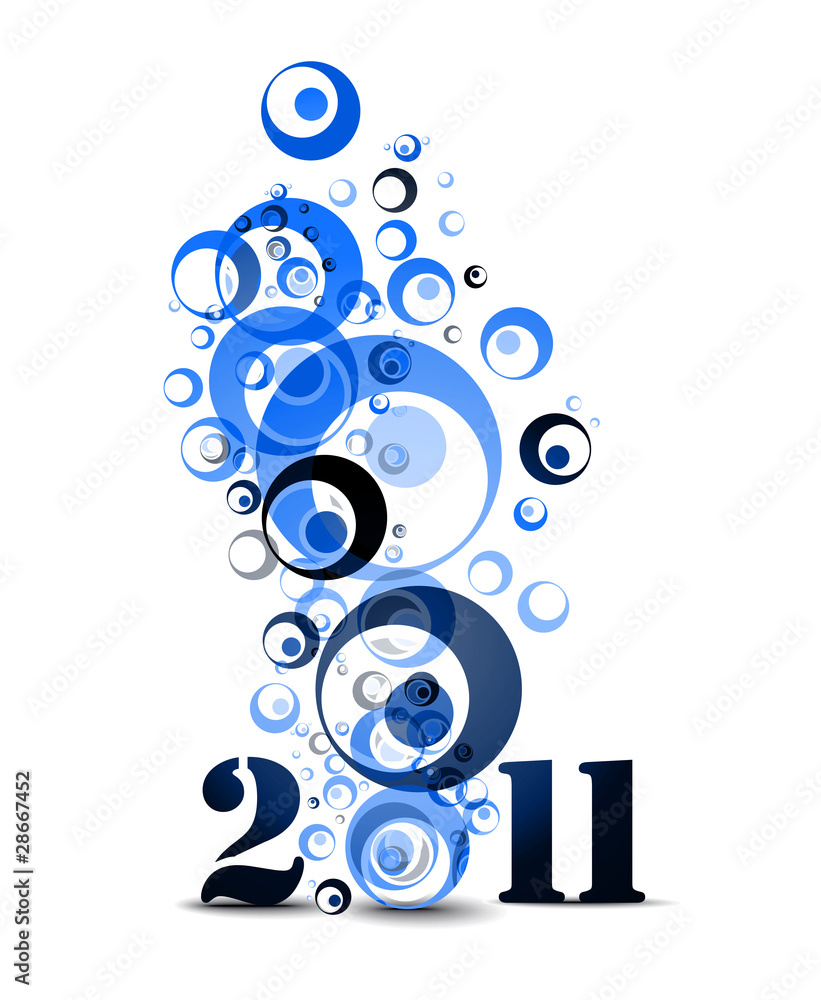 new year 2011 in colorful background design. new year 2011 in colorful background design.