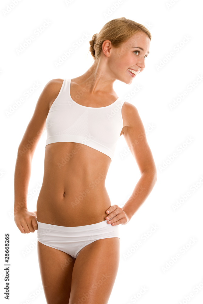 Fototapeta premium Woman with flat tummy