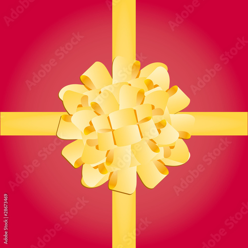 Bow gift present vector illustation