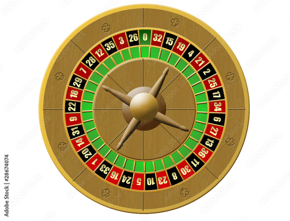 roulette, casino on white background roulette, casino on white background